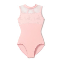 ハイネックレオタード(サーモンピンク-130)