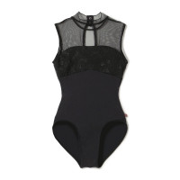 【AKANE TAKADA】ジュニア ハイネックレオタード(ブラック-130)