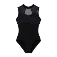 ハイネックレオタード(ブラック-130)