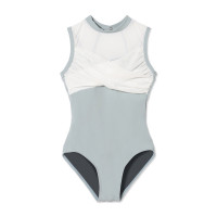 ハイネックレオタード(アクアグリーン-130)