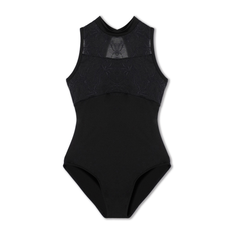ハイネックレオタード(ブラック-130)