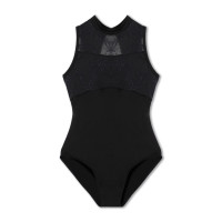 ハイネックレオタード(ブラック-130)