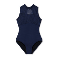 ハイネックレオタード(コバルトブルー-130)