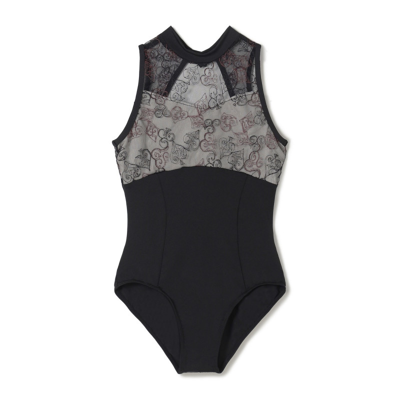 ★ハイネックレオタード(ブラック-130)