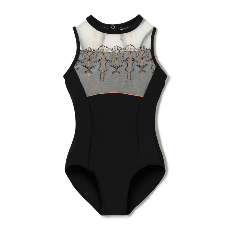 ★ハイネックレオタード(ブラック-130)