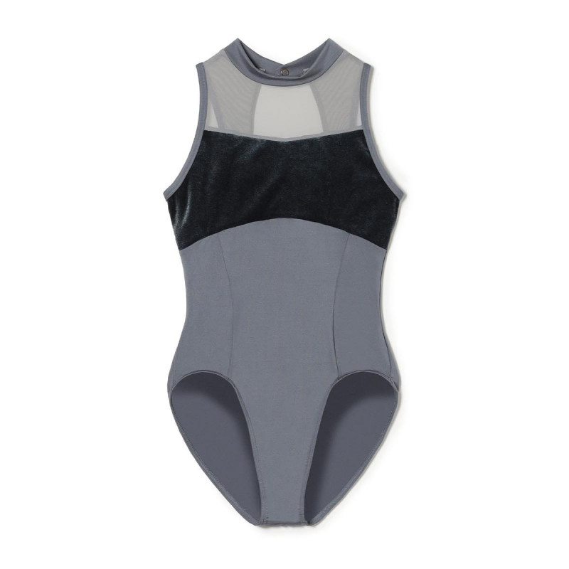 ハイネックレオタード(アッシュグレー-140)