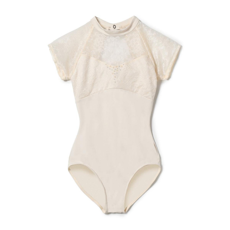 ハイネックレオタード(ハニーベージュ-140)