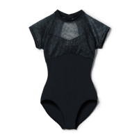 ハイネックレオタード(ボトルグリーン-130)