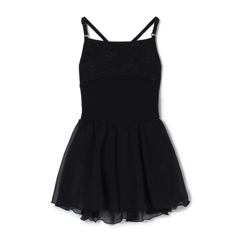 ★スカート付レオタード(ブラック-130)