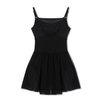 スカート付レオタード(ブラック-130)