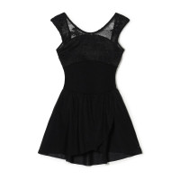 スカート付レオタード(ブラック-130)