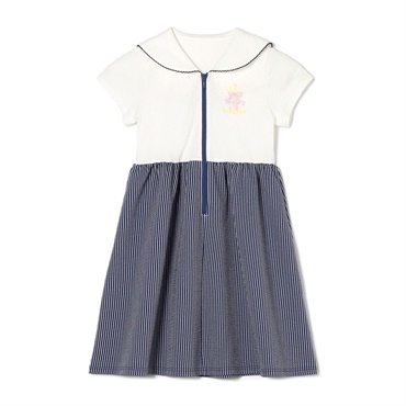 ジップアップワンピース