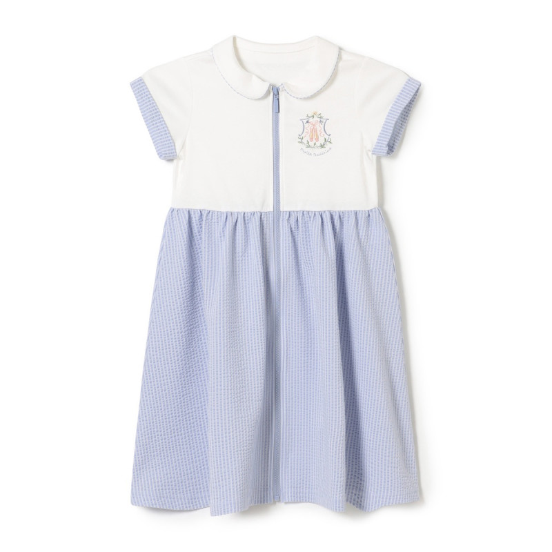 ジップアップワンピース(ヒヤシンス-110)