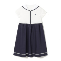 ジップアップワンピース(ネイビー-110)