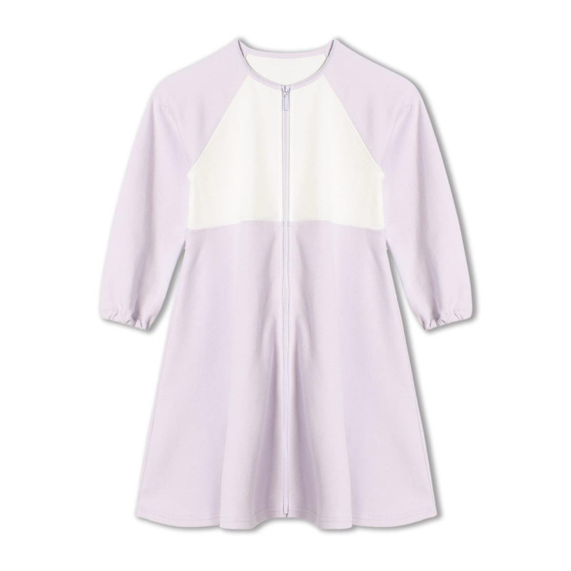 ジップアップワンピース(ラベンダー-110)