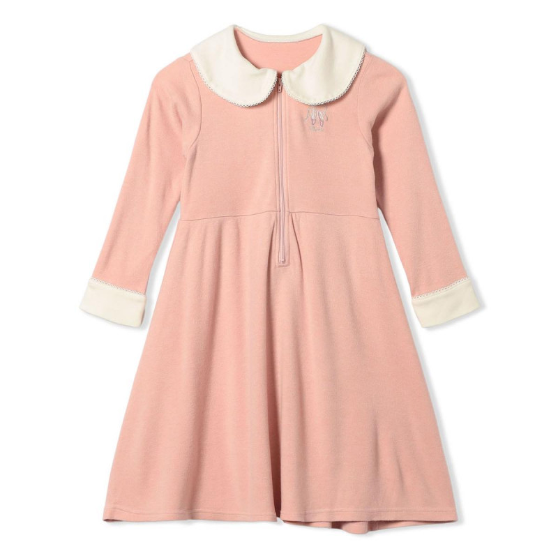 ジップアップワンピース