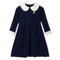 ジップアップワンピース(ネイビー-110)