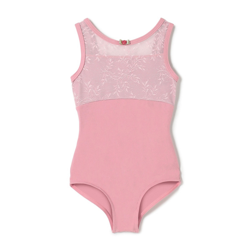 ノースリーブレオタード(グレイッシュローズ-110)