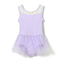 スカート付レオタード(ラベンダー-110)