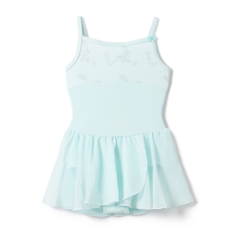 スカート付レオタード(ベビーブルー-110)