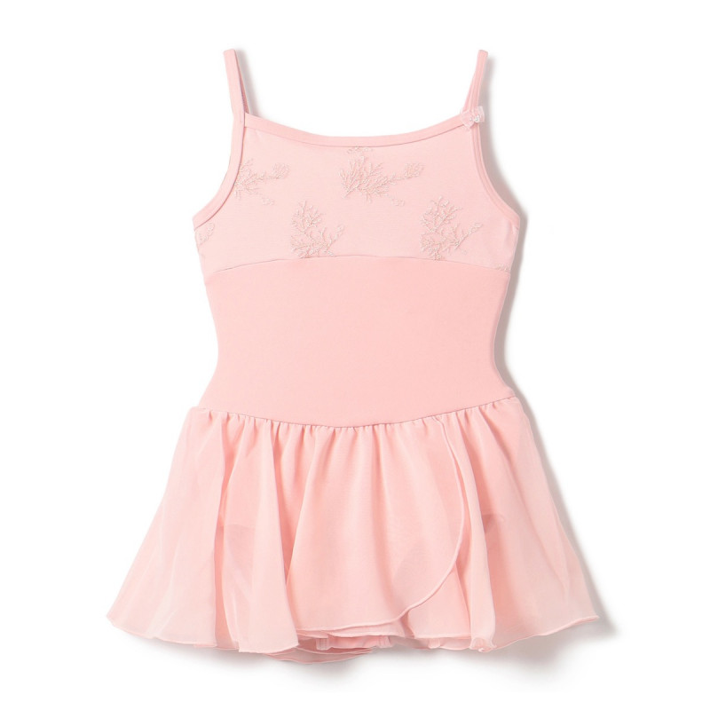 スカート付レオタード(サーモンピンク-110)