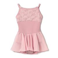 ★スカート付レオタード(グレイッシュローズ-110)