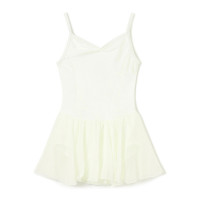 【はじめての１枚にもおすすめ】スカート付レオタード(オフホワイト-110)