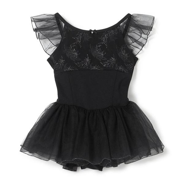 スカート付レオタード(ブラック-110)