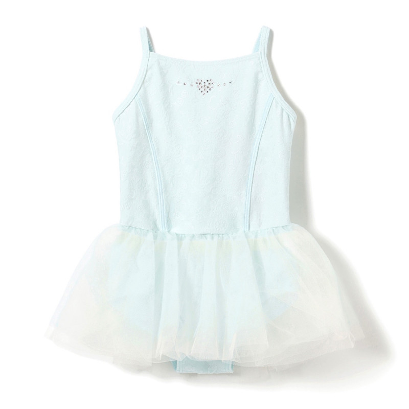 スカート付レオタード(ベビーブルー-100)