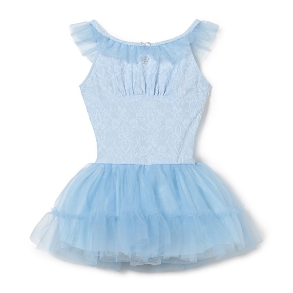 スカート付レオタード(サックスブルー-100)