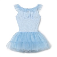 スカート付レオタード(サックスブルー-100)