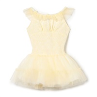 スカート付レオタード(レモンクリーム-100)