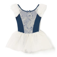 スカート付レオタード(ネイビー-110)