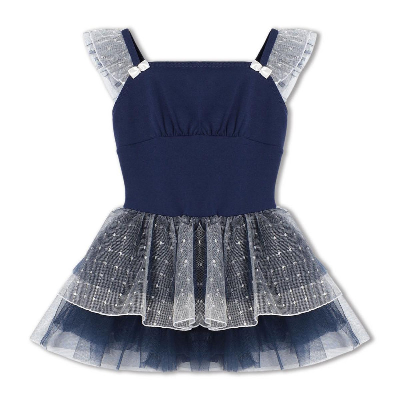 スカート付レオタード(ネイビー-110)