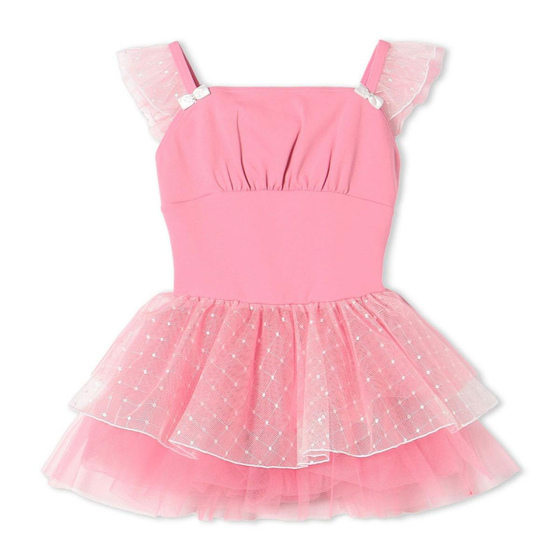 スカート付レオタード(ピンク-110)