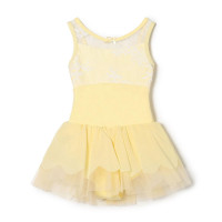 スカート付レオタード(レモンクリーム-100)