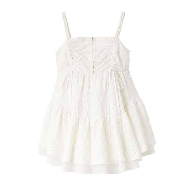 【SNIDEL】ミニワンピース(ホワイト-S)
