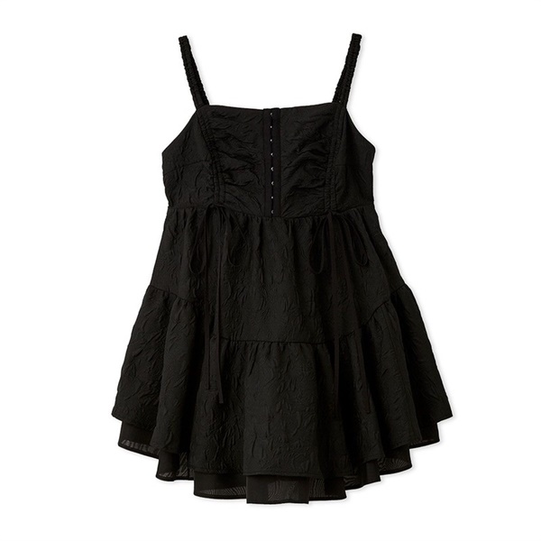 【SNIDEL】ミニワンピース(ブラック-S)