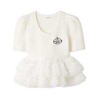 【SNIDEL】プルオーバー(ホワイト-フリー)