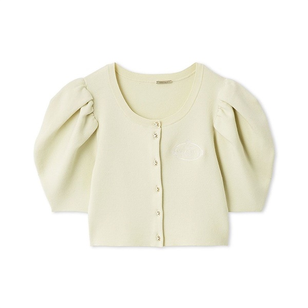 【SNIDEL】ニットカーディガン(レモンクリーム-フリー)