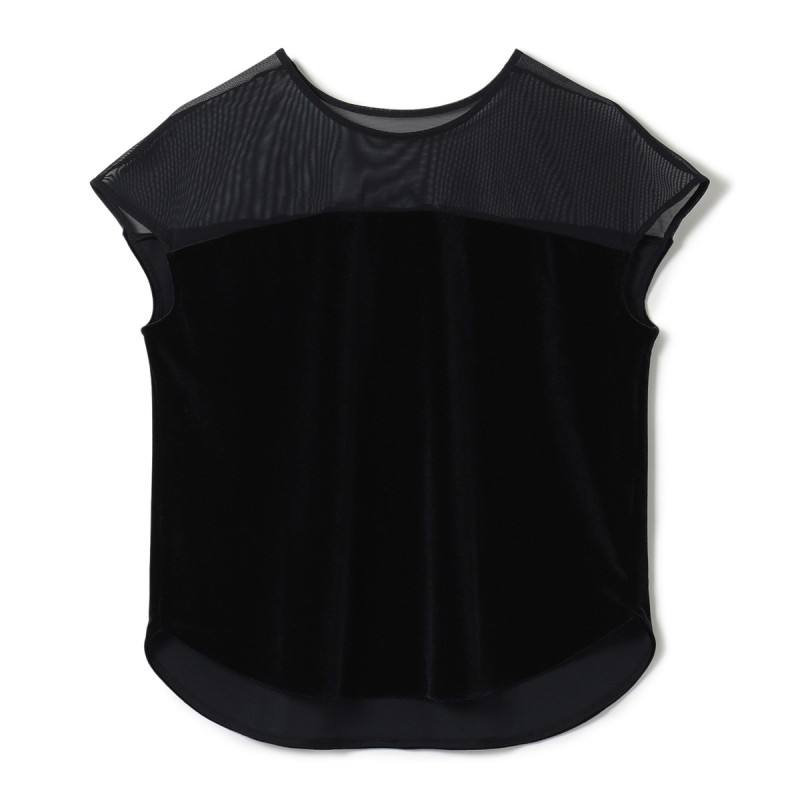 ★ｖｅｌｏｕｒ　ｔｏｐｓ(ブラック（ロベット）-M)