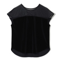 ★ｖｅｌｏｕｒ　ｔｏｐｓ(ブラック（ロベット）-M)