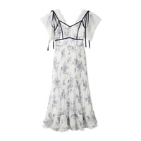 【SNIDEL】レースワンピース(ホワイト-S)