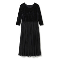 ★ｖｅｌｏｕｒ　ｃｏｍｂｉ　ｄｒｅｓｓ(ブラック（ワッシャーベロア）-M)