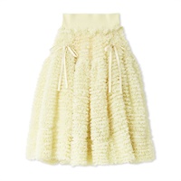 【SNIDEL】ボリュームスカート(レモンクリーム-M)