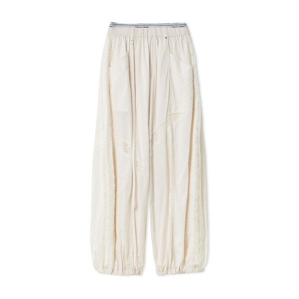 【SNIDEL】レースパンツ(オフホワイト-S)