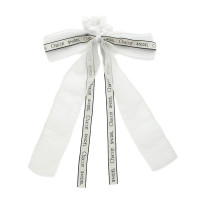 リボンシュシュ(オフホワイト-フリー)