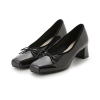【SNIDEL】リボンパンプス(ブラック-S)
