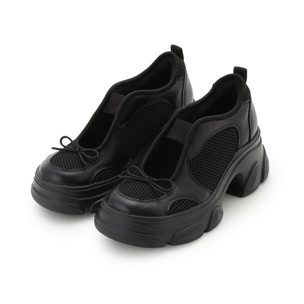 【SNIDEL】スニーカー(ブラック-S)