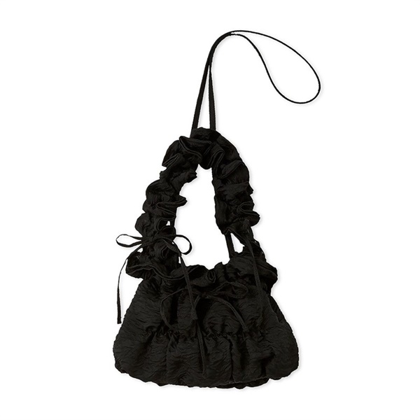 【SNIDEL】ギャザーバッグ(ブラック-フリー)